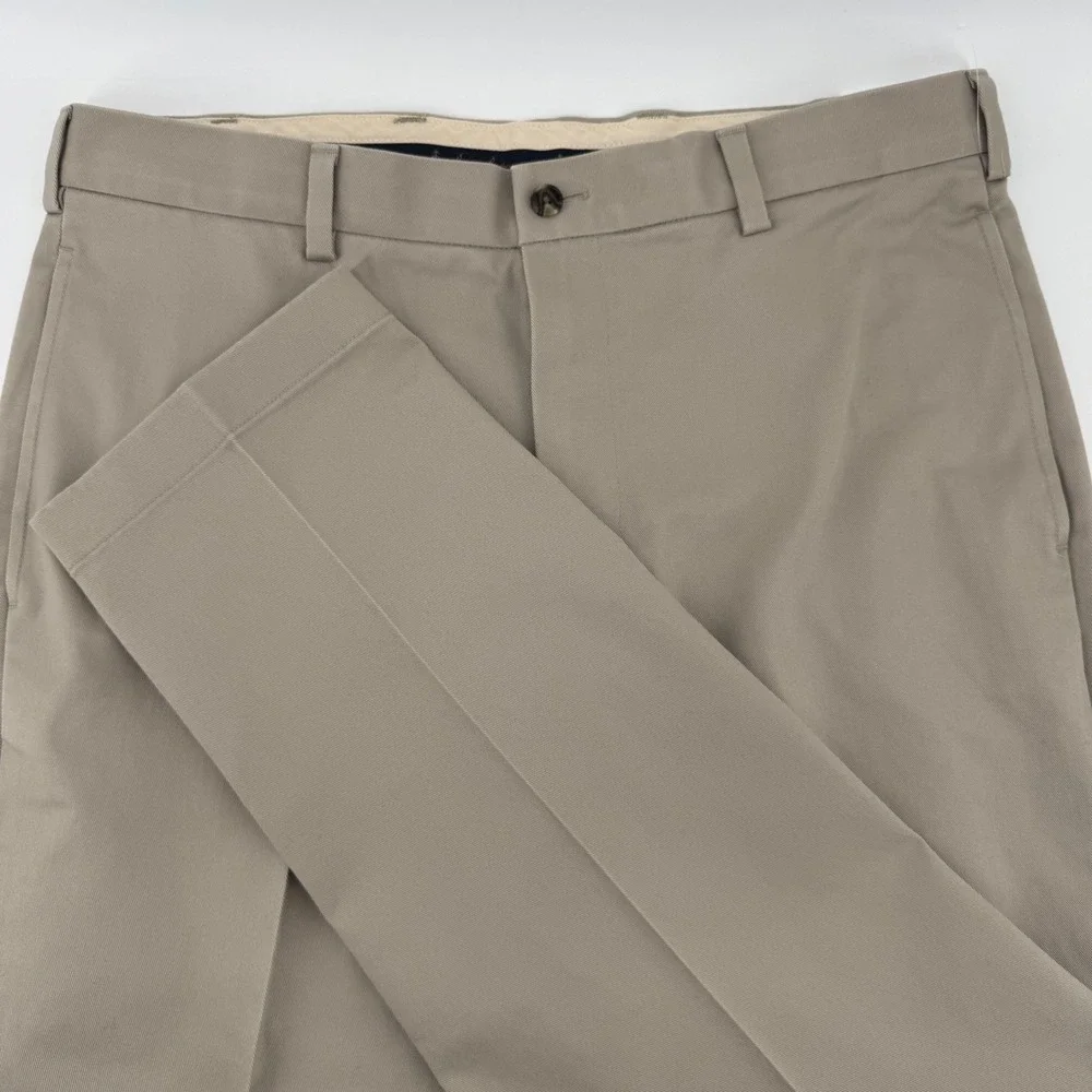 Brooks Brothers Mens Clark Advantage Chino‎ Khaki Tan Pants 34x30 100104084